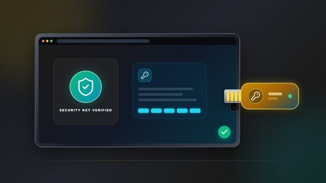USB Security Key Verifies Login Authentication
