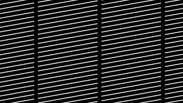 Abstract background featuring repeating diagonal white lines on a solid black surface.