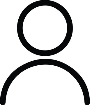 User Profile Icon Vector People Account Avatar Line