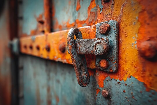 old rusty lock