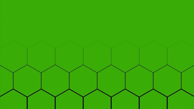 4K alpha honeycomb hexagon transition animation with geometric shapes and seamless dynamic motion effect