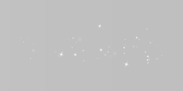Soft white glowing particles and blurred bokeh lights overlay for dreamy photo effects, wedding and elegant designs