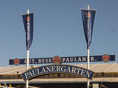 Oktoberfest Celebration at Paulaner Beer Garden in Munich