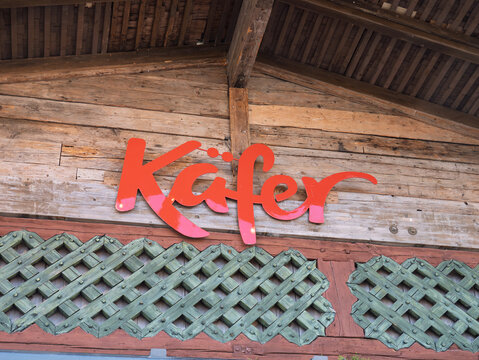 Kafer Restaurant Sign at Oktoberfest in Munich, Germany