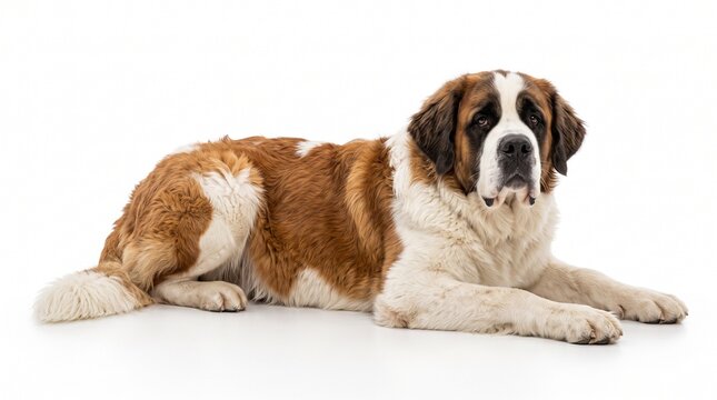 saint bernard, saint bernard dog, dog, pet dog, large dog, domestic dog, resting dog, lying dog, dog isolated, dog on white background, dog png, dog image, dog picture, canine, companion dog, family p