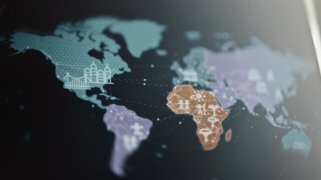 Global resource map compares regional economic sectors
