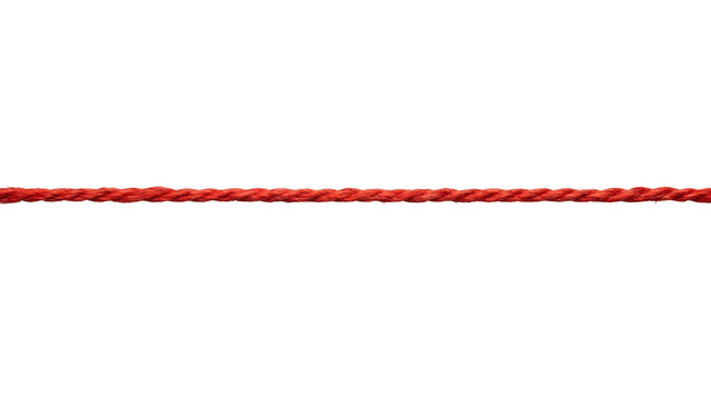 Red string isolated on transparent background