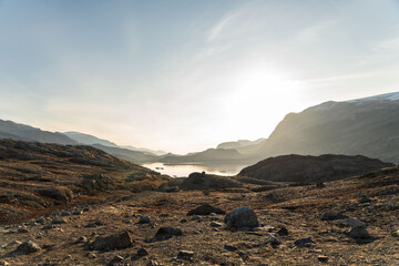 Landscapes of East Greenland's Fjords in summer © Michael