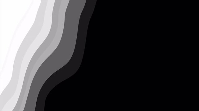 Abstract monochrome liquid motion waves background with smooth gradients.