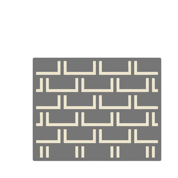 Geometric pattern of beige lines on transparent background