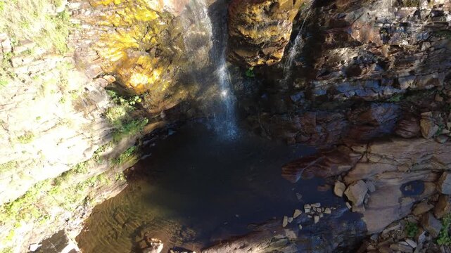 Waterfall in the forest.