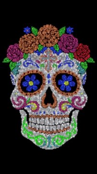 Calavera mexicana de D&iacute;a de Muertos