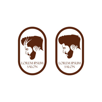 Vintage Gentleman Barber Shop Logo &ndash; Traditional Razor and Scissors Emblem