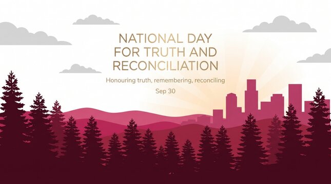National day for truth and reconciliation pixel art illustration