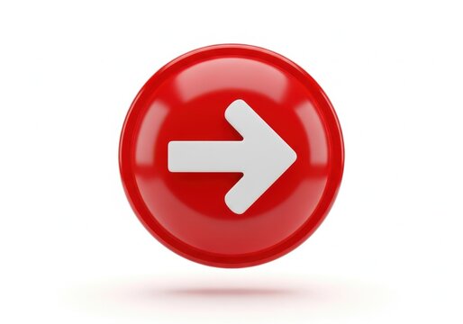 Red circular next arrow icon