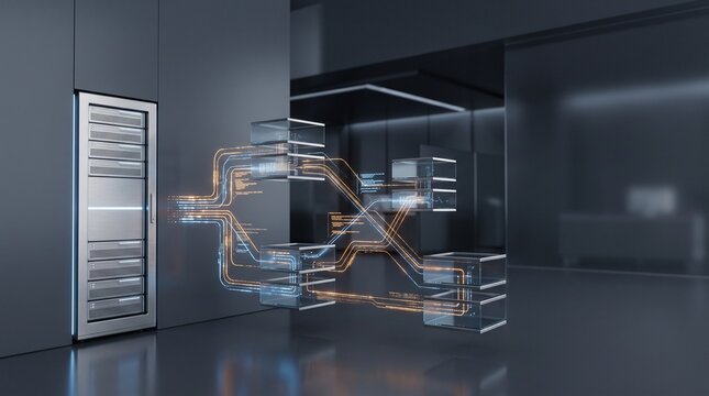 Relational Database SQL Architecture Concept