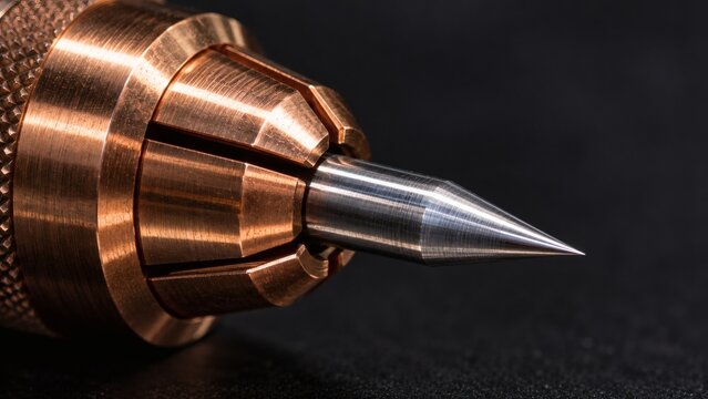 Close-Up of Precision Diamond Ground Tungsten TIG Welding Electrode Tip