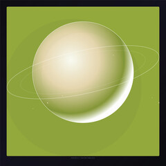 Abstract Futuristic Planet Ring System Graphic © Hasem-A-Rafsanzani