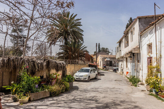 Green Line buffer zone fence in Lefkosa (Nikosia), Northern Cyprus