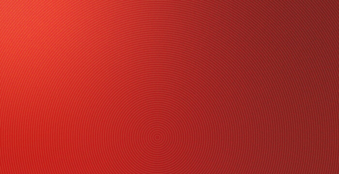 Fine concentric rings across red orange grainy gradient background, radial line texture, retro poster wallpaper design