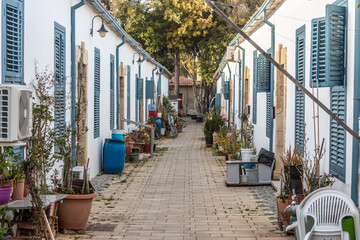 Fototapeta premium Alley in Samanbahce quarter of Lefkosa (Nikosia), Northern Cyprus