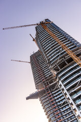 High rise construction in Limassol, Cyprus © Matyas Rehak