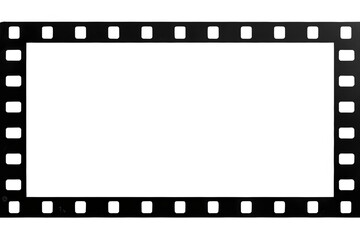 Fototapeta premium Black filmstrip frame with rectangular center