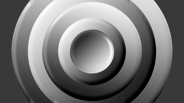 Metallic Concentric Circles Animation Motion Graphic