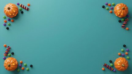 Fototapeta premium Creative 3D composition with floating citrus fruits and geometric shapes.