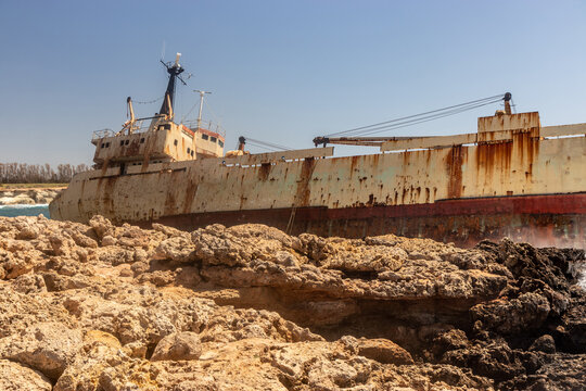 Edro III shipwreck near Pegeia town, Cyprus