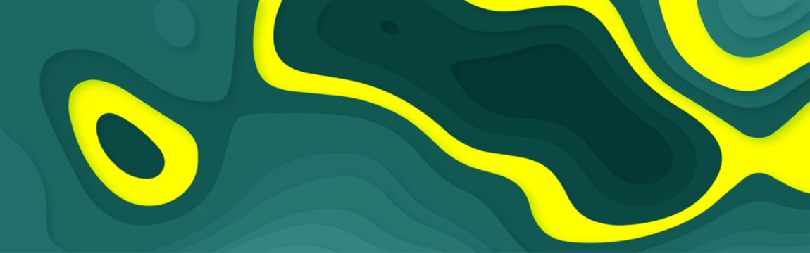 Dark Green Topographic Map Background with Bright Yellow Contour Line and Organic Layered Terrain Design.
Modern Green Contour Background with Neon Yellow Flowing Line, Abstract Elevation Layers.