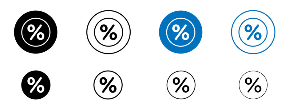 Ratio icon flat outline in black