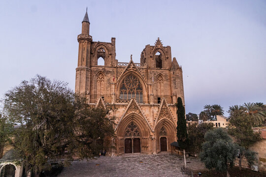 Lala Mustafa Pasha Mosque (former Saint Nicholas Cathedral)  in Famagusta (Gazimagusa), Northern Cyprus