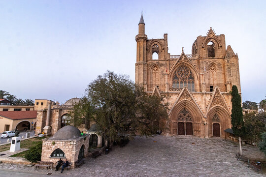 Lala Mustafa Pasha Mosque (former Saint Nicholas Cathedral)  in Famagusta (Gazimagusa), Northern Cyprus