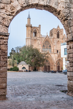 Lala Mustafa Pasha Mosque (former Saint Nicholas Cathedral)  in Famagusta (Gazimagusa), Northern Cyprus