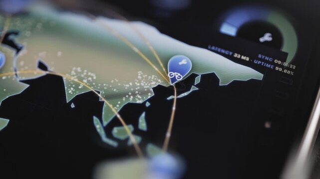 Asian cycling service map displays live network status