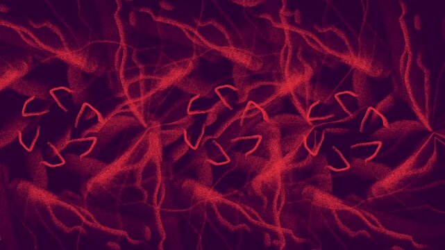 Red and Purple Light Wave Abstract Motion Graphic Video