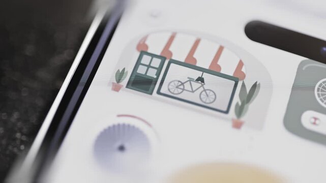 Digital bicycle shop card introduces service interface