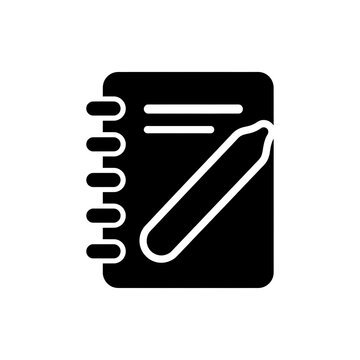 Minimalist spiral notebook with pen icon for creative project planning