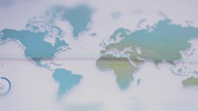 Pastel world map displays global cycling coverage