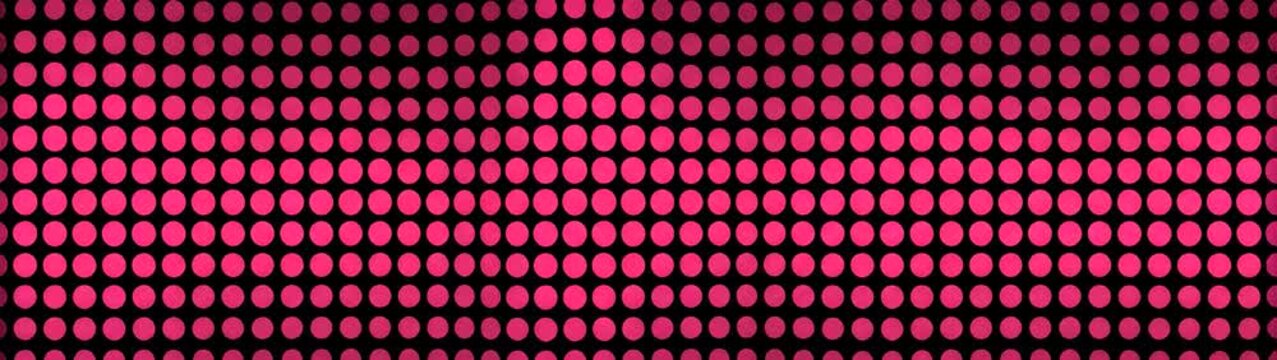 Digital technology and data communication concept abstract pink led screen with glowing dot matrix pattern motion background for broadcast and tech media.