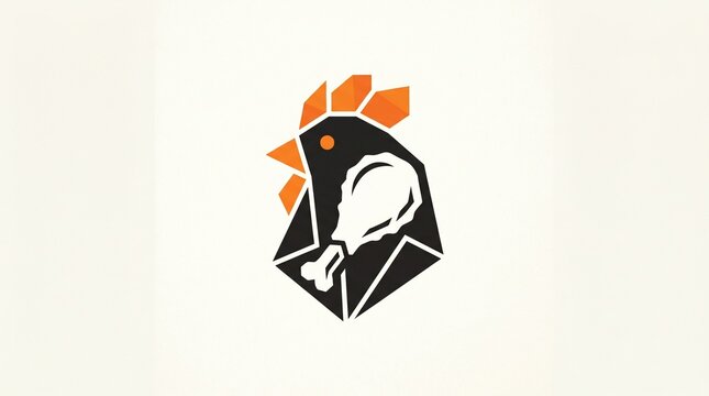 vector image of a fried chicken