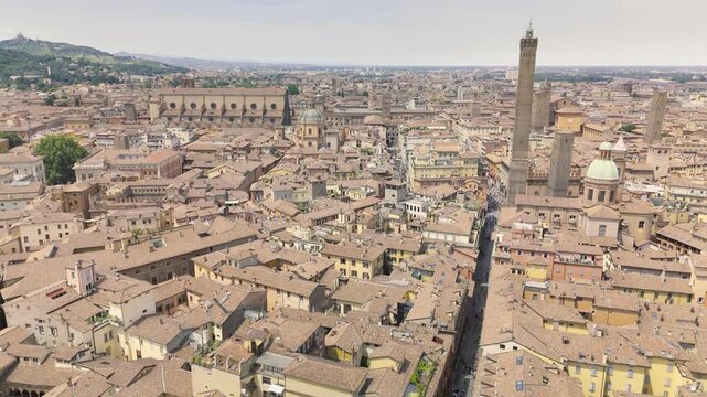 The Two Towers in Bologna. A symbol of the city.
