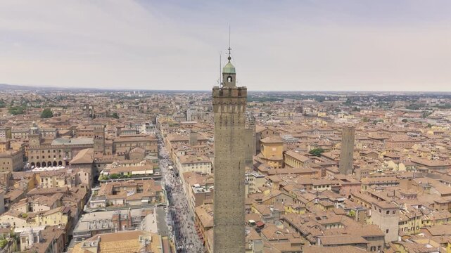 The Two Towers in Bologna. A symbol of the city.