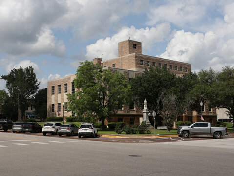 Rusk TX - May 22, 2026: Cherokee County Courthouse Located in Downtown Rusk TX