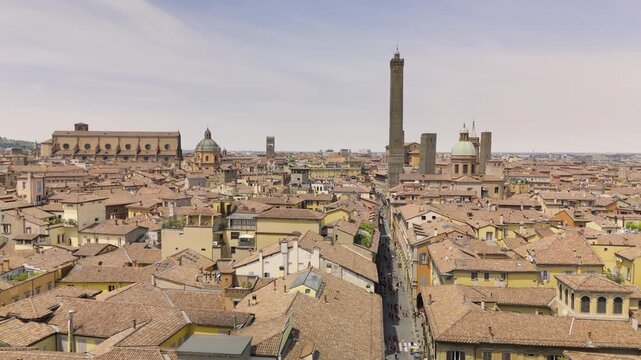 The Two Towers in Bologna. A symbol of the city.