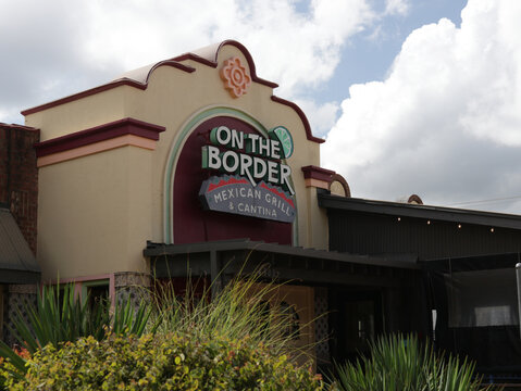 Tyler, TX - June 14, 2026: Closed Abandoned On The Border Restaurant located in Tyler TX