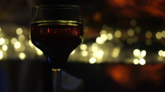 Glass of fine sherry. Rich, warm tones of the spirit mirror the fire&rsquo;s glow, creating a scene steeped in coziness and calm. Perfect winter evening&nbsp;&mdash;&nbsp;slow, indulgent, and utterly peaceful.