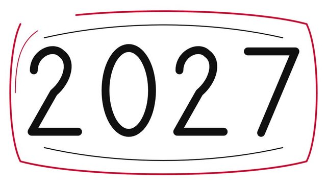 Digital timer display counting down. Time lapse clock numbers changing on screen. Minimalist graphic interface animation with black numerals