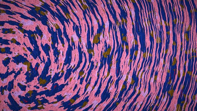High-resolution 8K abstract procedural background generated with JavaScript. This unique mesh gradient image features a dynamic, liquid marble-like texture with swirling wavy lines and organic speckle